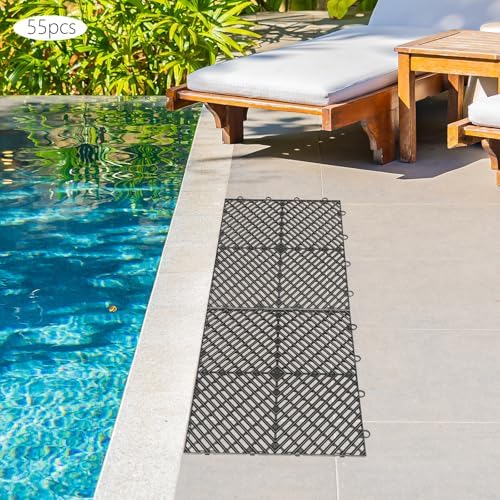 55PCS Interlocking Floor Tiles 12" x 12" Splicing Garage Flooring Tiles - Image 5