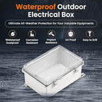 QILIPSU Waterproof Junction Box IP67 Outdoor Plastic Electrical Project - Image 2