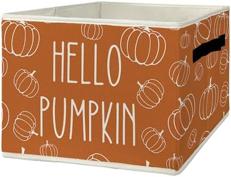 Hello Fall Pumpkin Storage Bins & Boxes by EGBTL