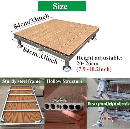 84x84cm Low Profile Patio Platform Deck - Image 2