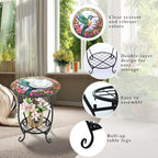 Cinnvoice Outdoor Side Table Small End Patio Porch Table - Image 4