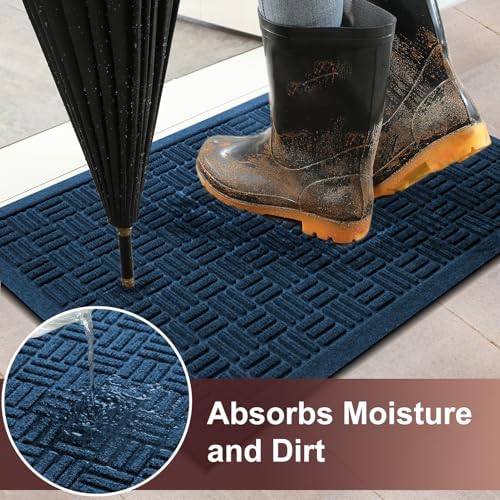 Mibao Front Door Mat Outside Entrance, 61.5" x 36", Heavy Duty Welcome Mat - Image 2