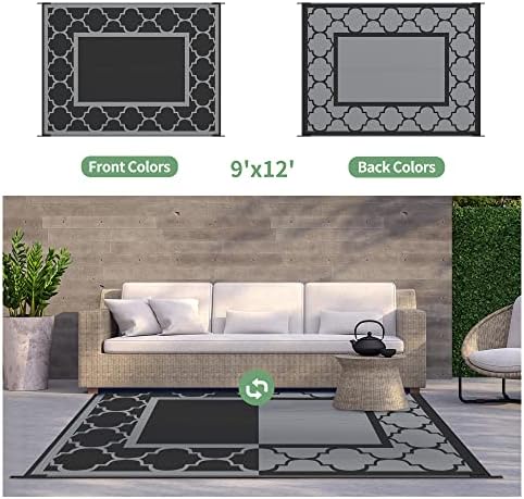 GENIMO Outdoor Rug, Waterproof Plastic Rugs - Image 4