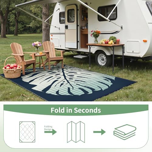 GENIMO Outdoor Rug, Waterproof Plastic Rugs - Image 7