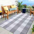 OLANLY Fall Door Mat, Buffalo Plaid Rug - Image 7