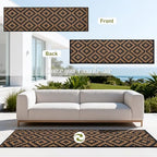 SAND MINE Reversible Mats, Plastic Straw Rug, Modern Area Rug, Large Floor Mat - Image 3