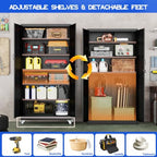 GAIOUS 78.7" Tall Metal Storage Cabinet - Image 4