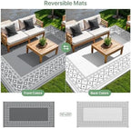GENIMO Outdoor Rug, Waterproof Plastic Rugs 10'x20' - Image 5