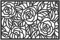 Calloway Mills AZ103762436 Black Rose Rubber Doormat by Callowaymills