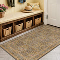 Vintage Floral Brown 3x5 Area Rugs by HazoHaus
