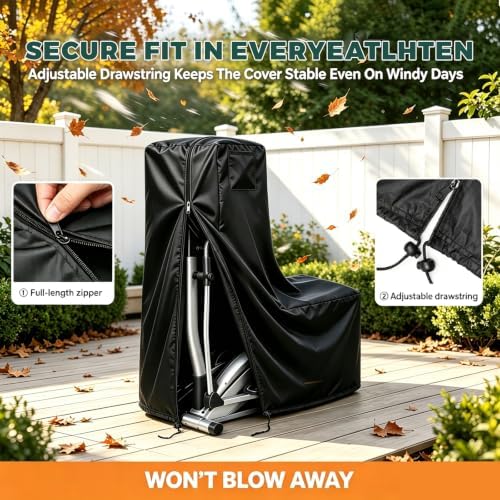 Elliptical Machine Cover Waterproof Outdoor, 600D Oxford - Image 6