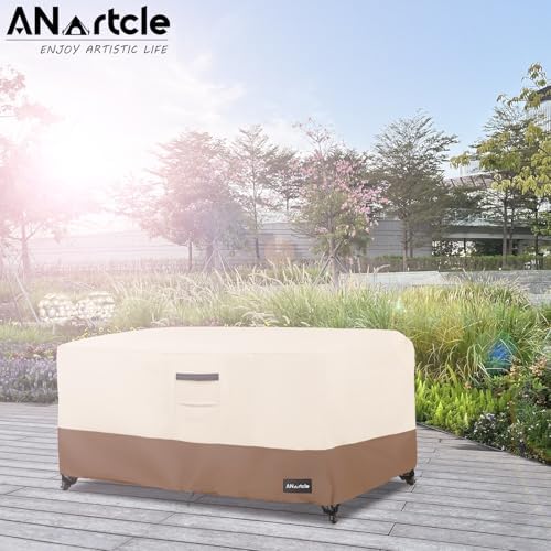 ANartcle Patio Coffee Table Cover, 600D Waterproof Heavy Duty Rectangular - Image 5