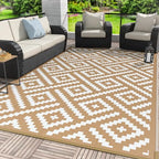 GENIMO Outdoor Rug, Waterproof Plastic Rugs by GENIMO