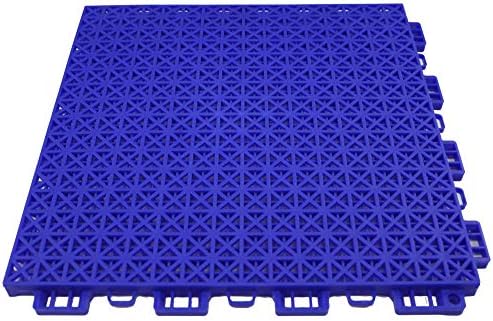 RevTime 24 pcs Interlocking Rugged Grip-Loc Deck Floor Tiles 12"x12"x5/8" by RevTime