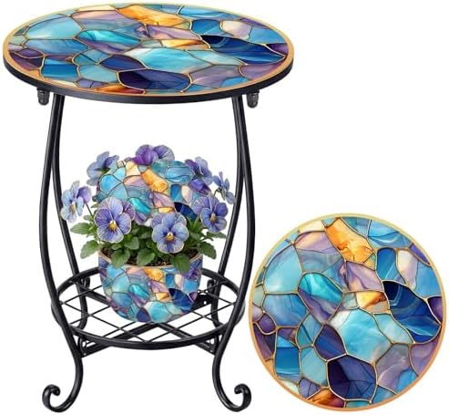Cinnvoice Outdoor Side Table Small End Patio Porch Table by QinYee