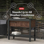 Keter Extendable Outdoor Bar Cart - Image 3