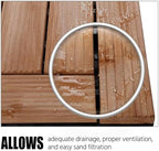 Yaheetech 27PCS Patio Floor Tiles Outdoor Interlocking Deck 12 x 12in - Image 5