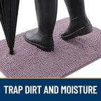OLANLY Dog Door Mat for Muddy Paws 47x20, Super Absorbent Chenille Mud Mat - Image 2