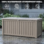 Outdoor Storage Box, 150 Gallon Waterproof Deck Box - Image 5