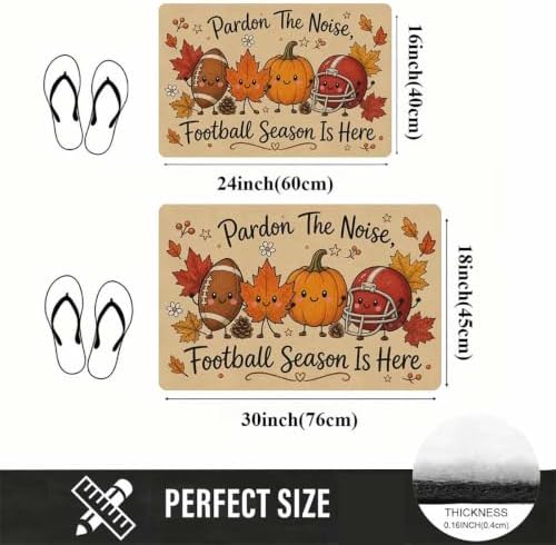 Harvest Huddle Doormat 16" X 24" Dirt Trapper Non Slip Outdoor Indoor Mat - Image 2