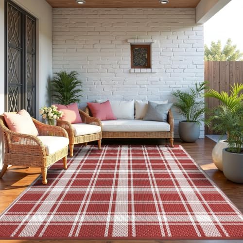 GENIMO Outdoor Rug, Waterproof Plastic Rugs - Image 5