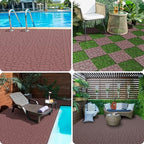 44 Pack Interlocking Deck Tiles, All-Weather Outdoor Deck Tiles - Image 5