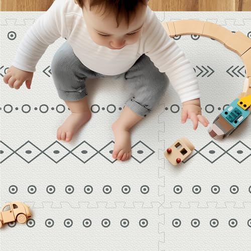 Baby Foam Play Mat, PIGLOG 72x48 Baby Crawling Mat, Floor Mats - Image 4