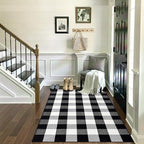 OLANLY Fall Door Mat, Buffalo Plaid Rug - Image 7