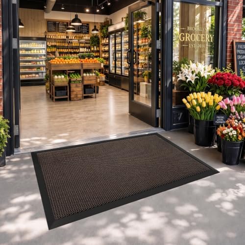 LUMI Outdoor Door Mat Traps & Hides Dirt 35.5x59, Outside Entrance - Image 6