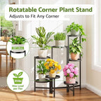 7 Tiers Plant Stand Indoor for Multiple Large Planter, Tall Tiered Folding - Image 2