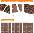 44 Pack Plastic Interlocking Deck Tiles, Patio Floor Decking Tiles - Image 4