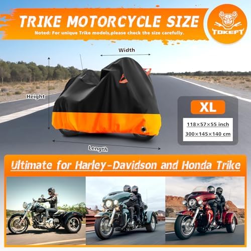 Trike Cover Heavy Duty Waterproof 3 Wheel Motorcycle Cover - Image 2
