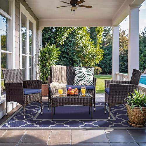GENIMO Outdoor Rug, Waterproof Plastic Rugs - Image 5