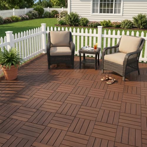 44 PCS 12"x12" Interlocking Deck Tiles - Image 7