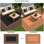 GENIMO Fall Decor Outdoor Rug, Waterproof Plastic Rugs - Image 6