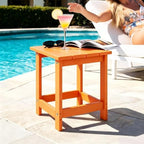 LZRS Patio Side Table, Heavy Duty HDPE Outdoor End Table - Image 2