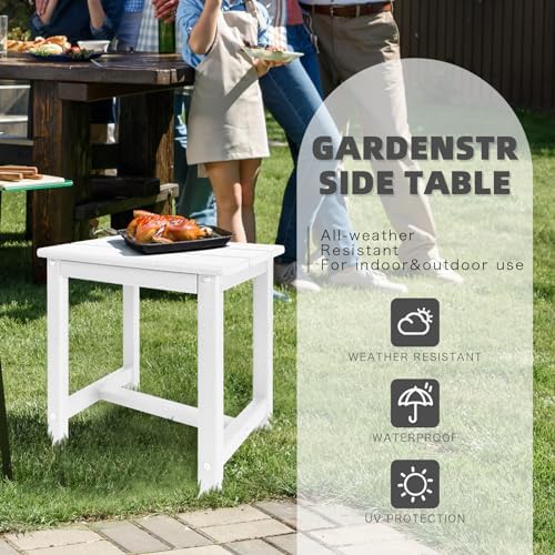 GARDENSTAR Adirondack Square Side Table, one-Tier Outdoor end Table, Patio Side - Image 4