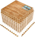 Sorbus Interlocking Wood Grain Foam Floor Tiles by Sorbus