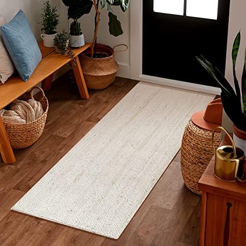 Hausattire Hand Woven Jute Braided Runner, 2x6 ft - Image 2