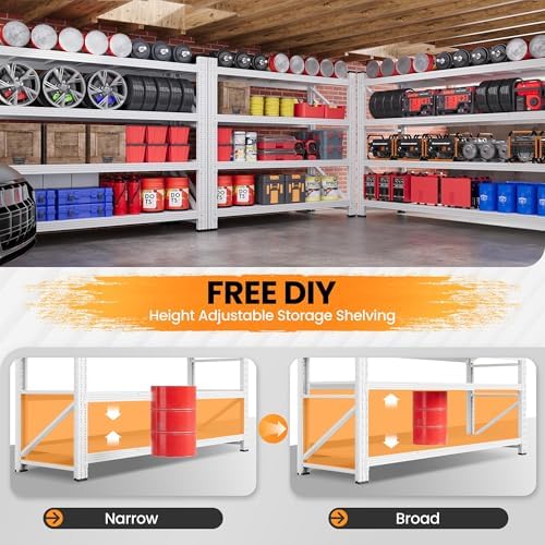 48” Wide Heavy Duty Metal Garage Shelving - Image 4