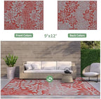 GENIMO Outdoor Rug, Waterproof Plastic Rugs - Image 2