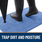 OLANLY Dog Door Mat for Muddy Paws 70x32, Super Absorbent Chenille Mud Mat - Image 2