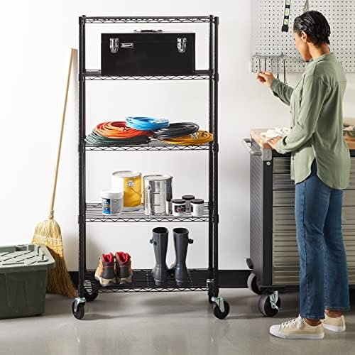Amazon Basics 5-Shelf Heavy Duty Garage Shelving Storage Rack - Image 6