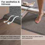 Carpet Edge Trim Binding Rug Edge Protector Thin Rugs Black 10FT - Image 3