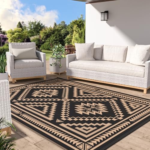 GENIMO Outdoor Rug, Waterproof Plastic Rugs by GENIMO