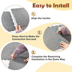 Wibeelee 14 PCS Interlocking Outdoor Playhouse Mats 36 X 48 Inches Waterproof - Image 6