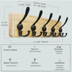 Dseap Coat Rack Wall Mount - Image 6