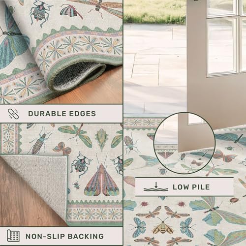 Green and Blue Rugs for Bedroom - Image 5