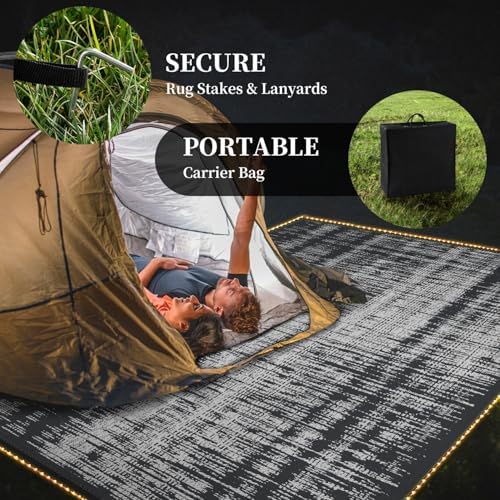 MontVoo Outdoor Rug Waterproof 8x10 ft - Image 5