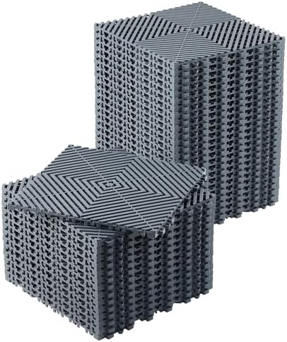 Interlocking Floor Tiles 50 Pack 12"X12" Waterproof Modular Cushion Mats by Unknown